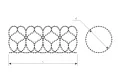 The scheme of a Concertina wire security barrier