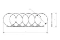 Drawing of a Concertina flat security barrier