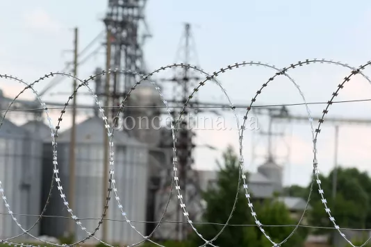 The fence of Concertina flat security barrier